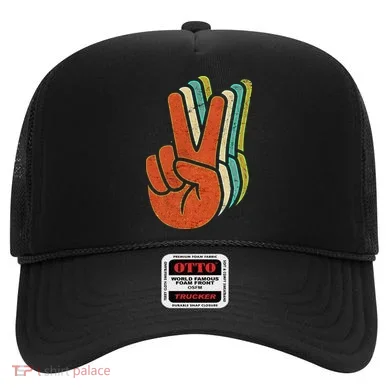 Retro Peace Symbol Hand Hat