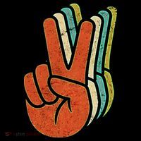 Retro Peace Symbol Hand Visor thumb 3