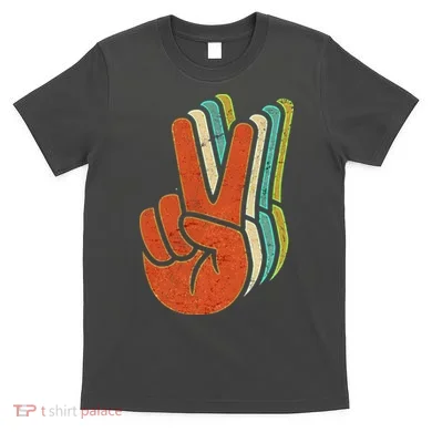 Retro Peace Symbol Hand T-Shirt