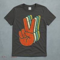Retro Peace Symbol Hand T-Shirt thumb 5