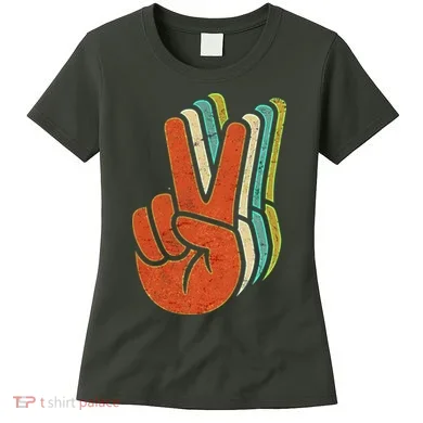 Retro Peace Symbol Hand Women's T-Shirt