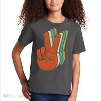 Retro Peace Symbol Hand Kids T-Shirt thumb 2