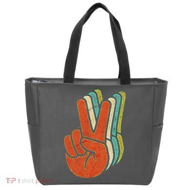 Retro Peace Symbol Hand Bag