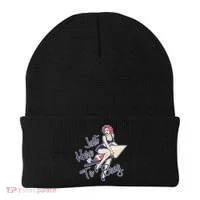 Retro Pin Up Just Here To Bang Beanie thumb 0