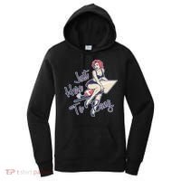 Retro Pin Up Just Here To Bang Women's Hoodie thumb 0
