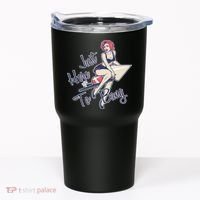 Retro Pin Up Just Here To Bang Tumbler thumb 0
