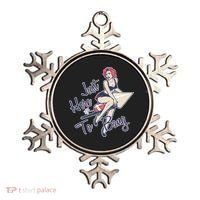 Retro Pin Up Just Here To Bang Ornament thumb 0