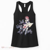 Retro Pin Up Just Here To Bang Women's Tank Top thumb 0