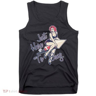 Retro Pin Up Just Here To Bang Tank Top