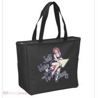 Retro Pin Up Just Here To Bang Tote Bag thumb 2