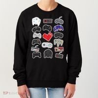 Retro Pixel Remote Love Women's Sweatshirt thumb 0