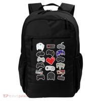 Retro Pixel Remote Love Backpack thumb 0