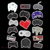 Retro Pixel Remote Love Backpack thumb 2