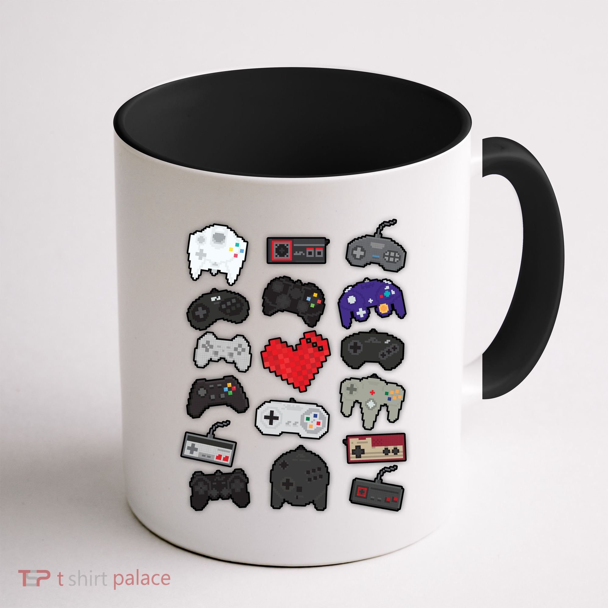 Retro Pixel Remote Love Coffee Mug