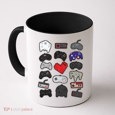 Retro Pixel Remote Love Coffee Mug