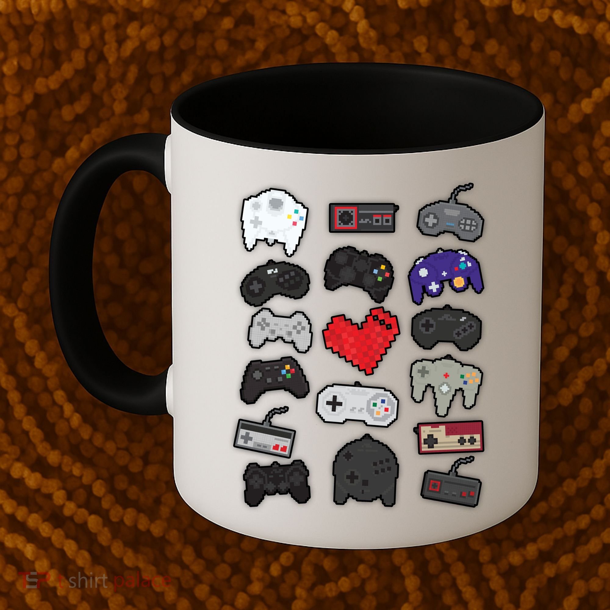 Retro Pixel Remote Love Coffee Mug