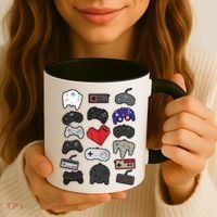 Retro Pixel Remote Love Coffee Mug thumb 3