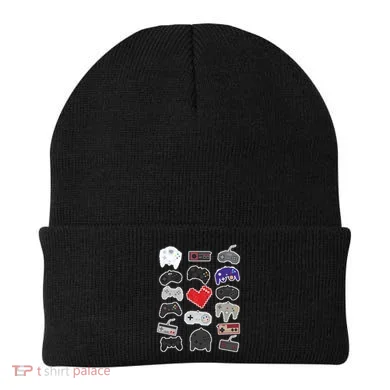 Retro Pixel Remote Love Beanie