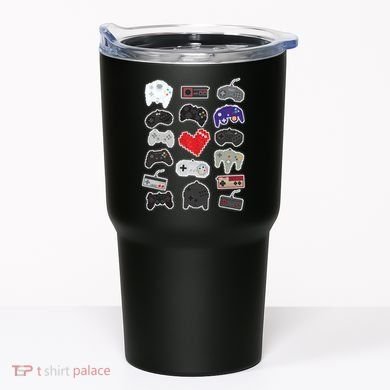 Retro Pixel Remote Love Tumbler