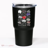 Retro Pixel Remote Love Tumbler thumb 0