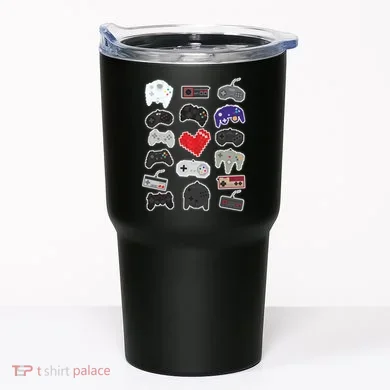 Retro Pixel Remote Love Tumbler