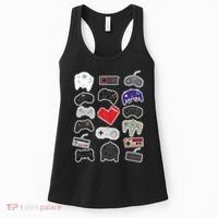 Retro Pixel Remote Love Women's Tank Top thumb 0