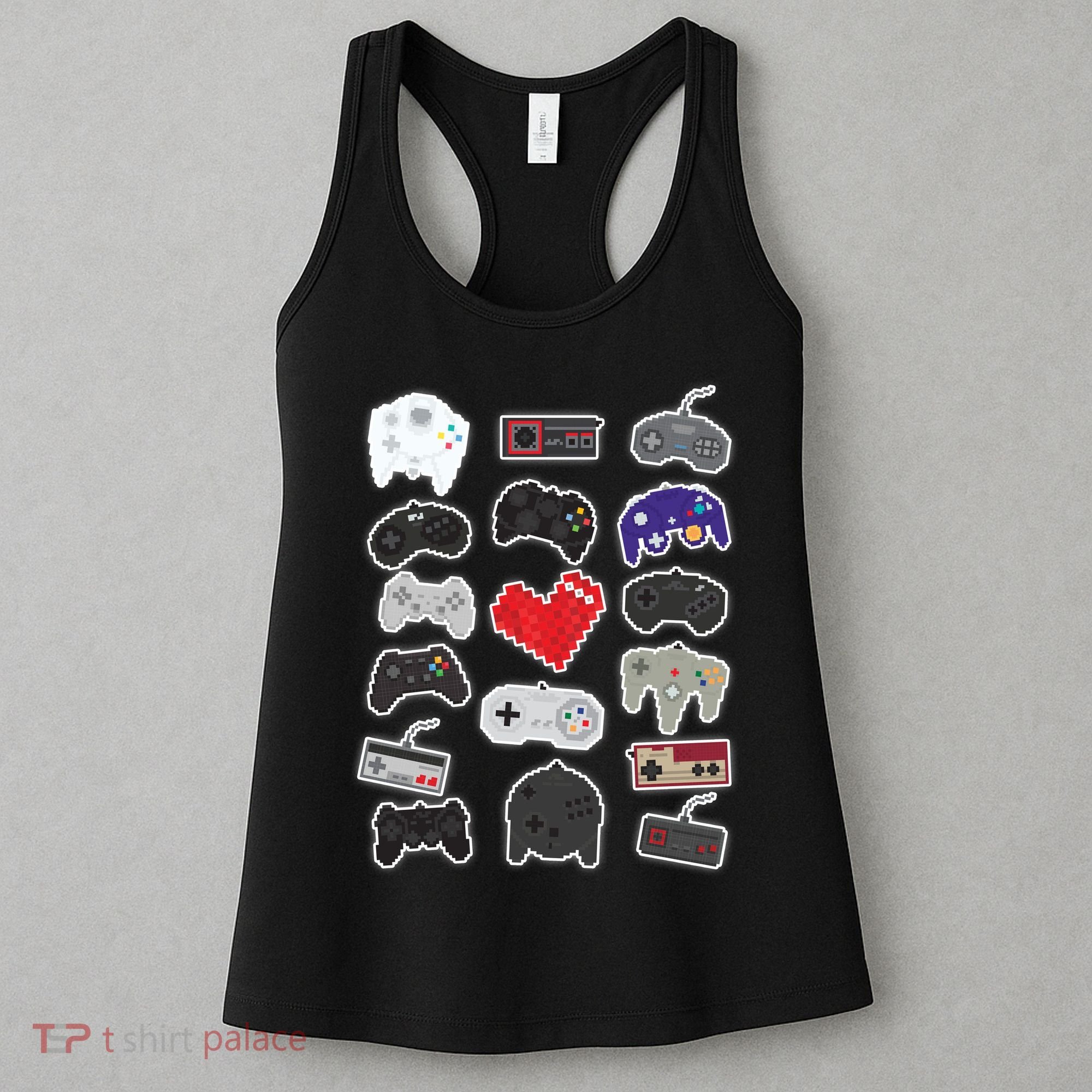 Retro Pixel Remote Love Women's Tank Top