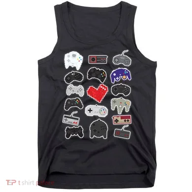 Retro Pixel Remote Love Tank Top