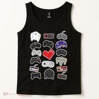 Retro Pixel Remote Love Tank Top thumb 2