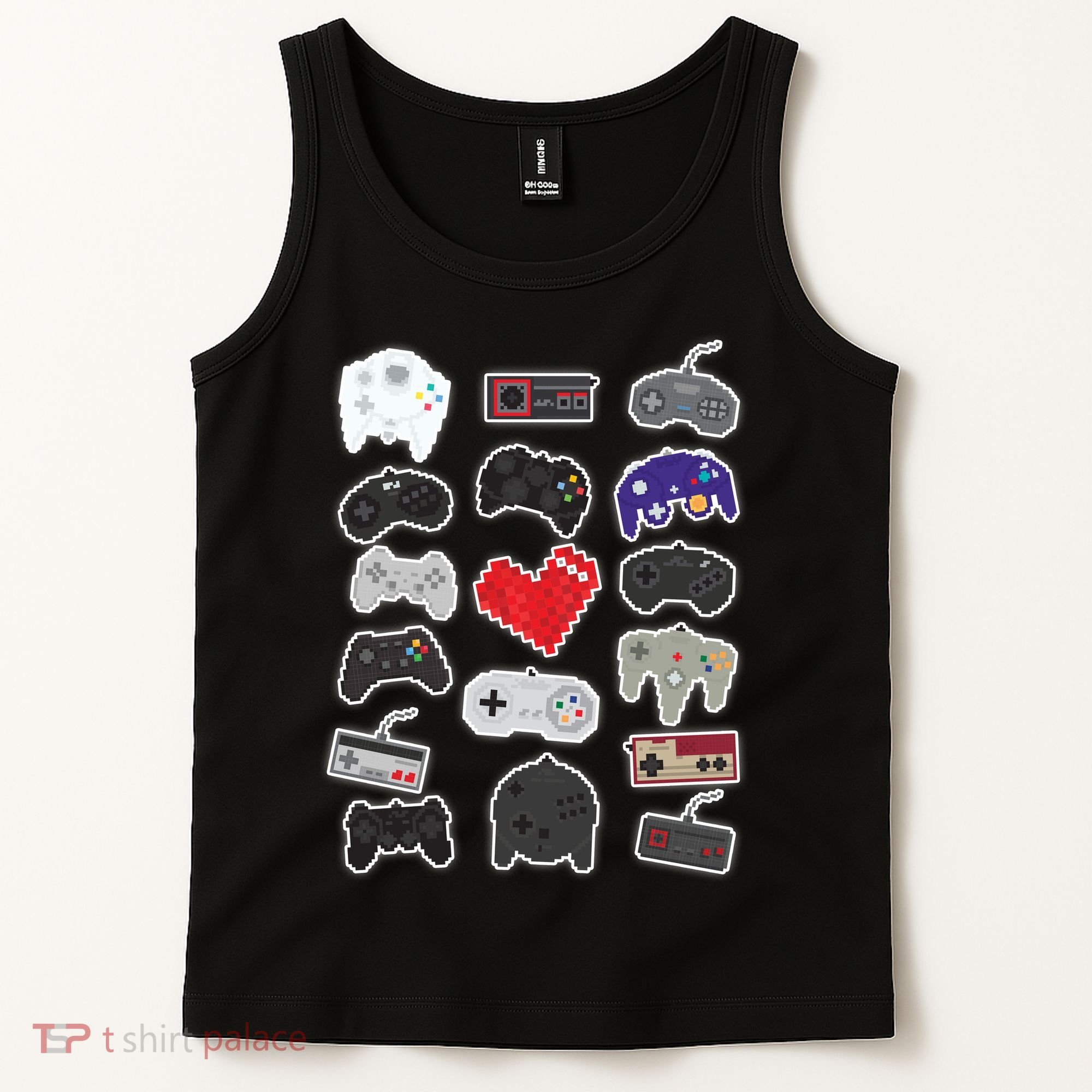Retro Pixel Remote Love Tank Top