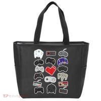 Retro Pixel Remote Love Tote Bag thumb 0