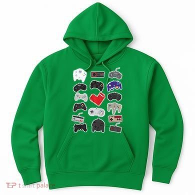 Retro Pixel Remote Love Hoodie