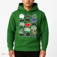 Retro Pixel Remote Love Hoodie thumb 2