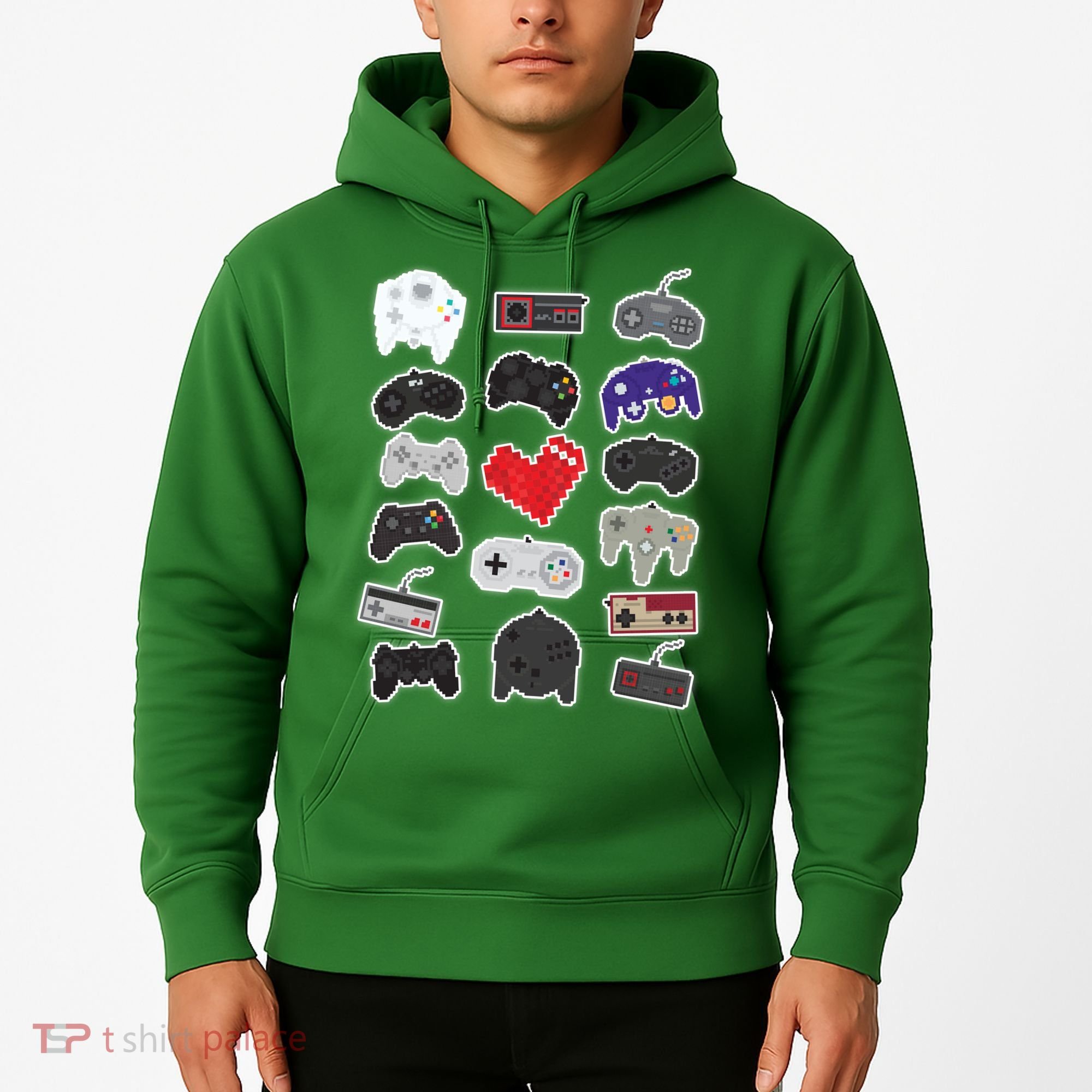 Retro Pixel Remote Love Hoodie
