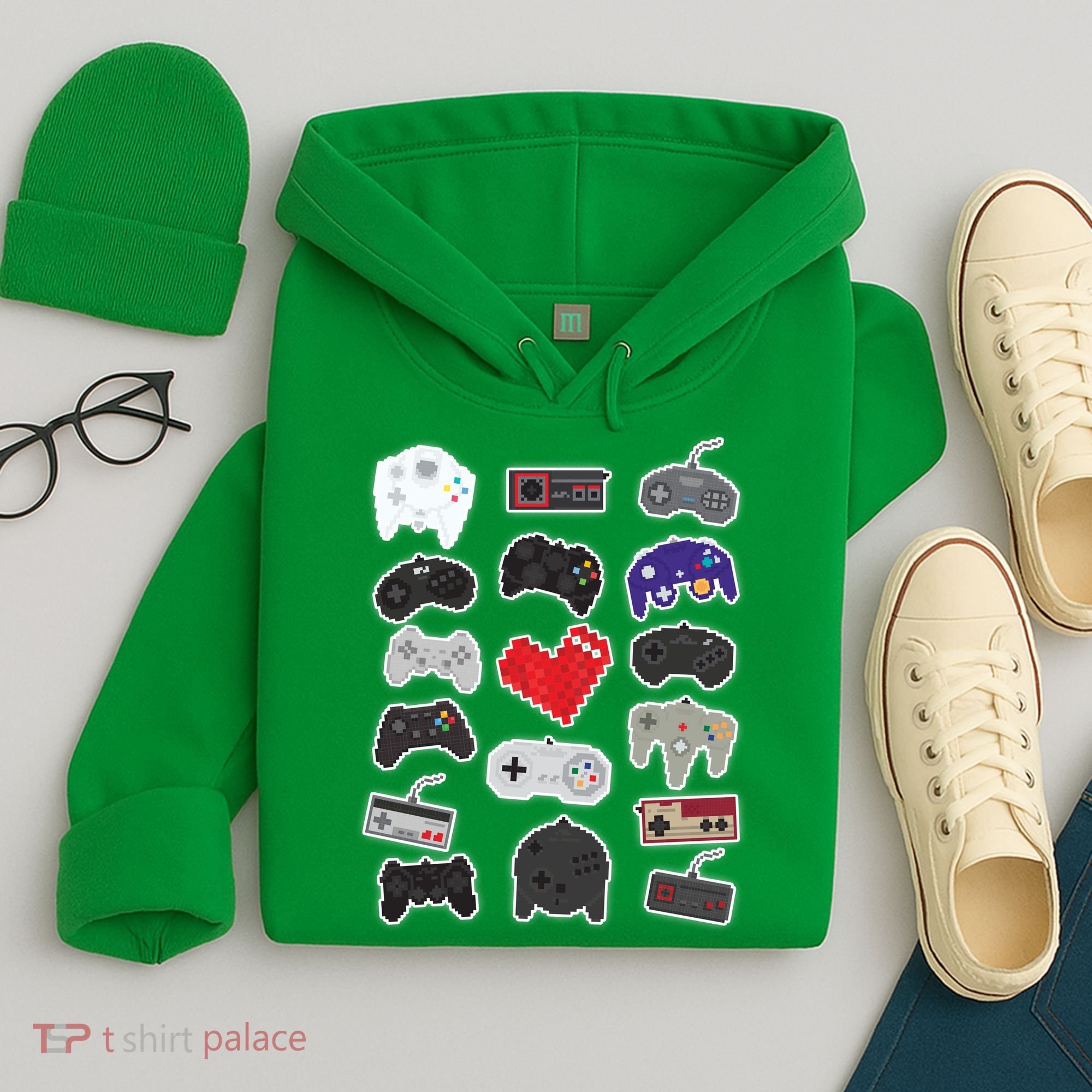 Retro Pixel Remote Love Hoodie