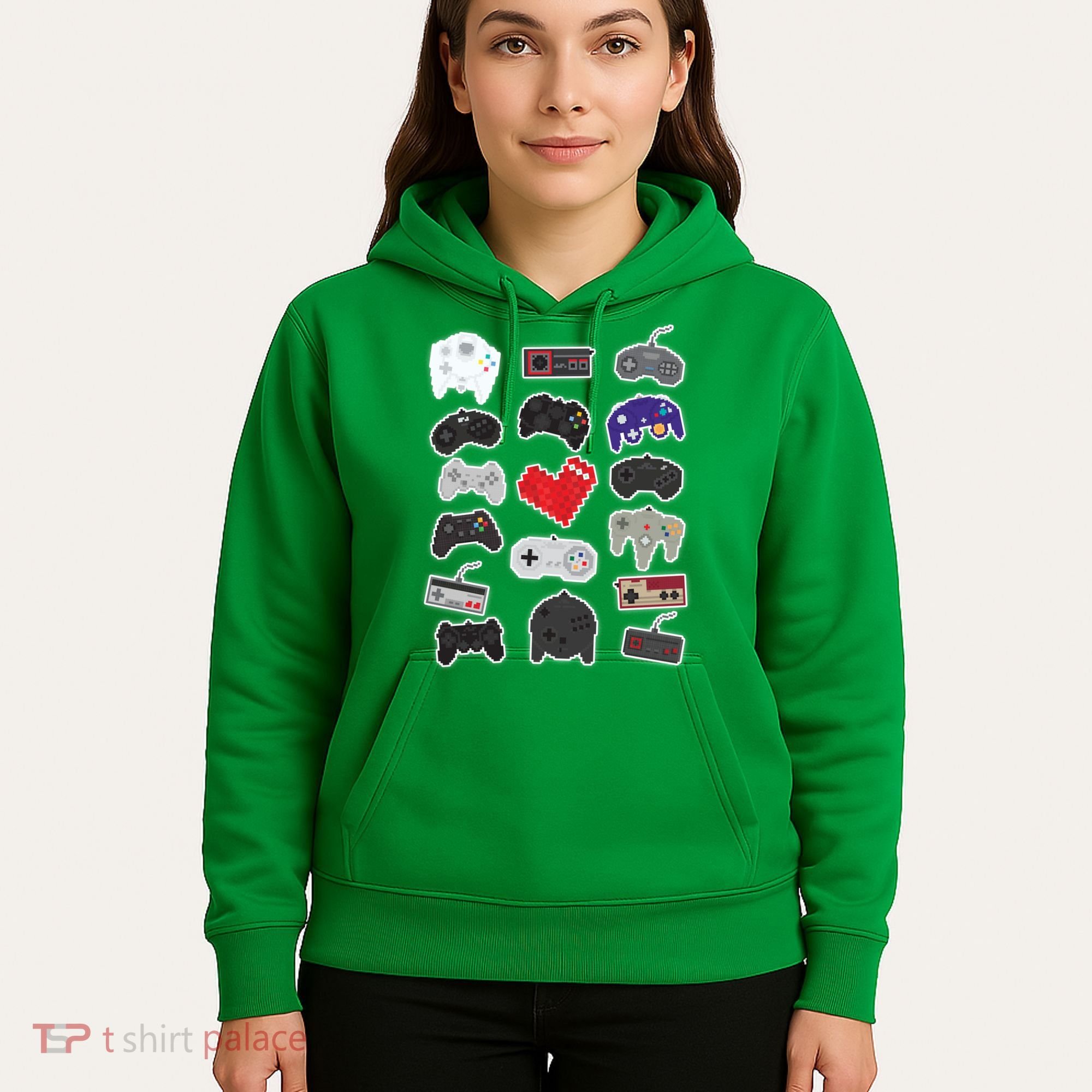 Retro Pixel Remote Love Hoodie