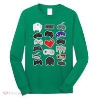 Retro Pixel Remote Love Long Sleeve Shirt thumb 0