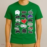Retro Pixel Remote Love T-Shirt thumb 3