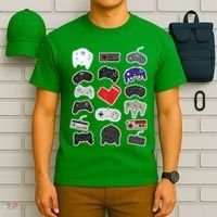 Retro Pixel Remote Love T-Shirt thumb 6