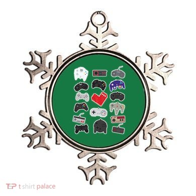 Retro Pixel Remote Love Ornament