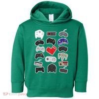 Retro Pixel Remote Love Toddler Hoodie thumb 0