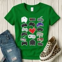 Retro Pixel Remote Love Women's T-Shirt thumb 3