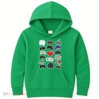 Retro Pixel Remote Love Kids Hoodie thumb 0