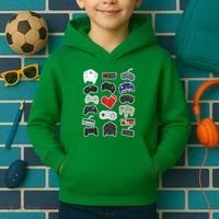 Retro Pixel Remote Love Kids Hoodie thumb 2