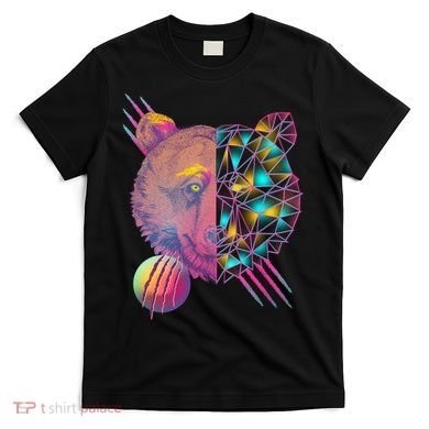 Retro Polygon Bear Vintage 80's T-Shirt
