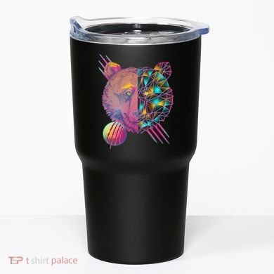 Retro Polygon Bear Vintage 80's Tumbler