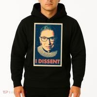 Retro Poster Ruth Bader Ginsburg I Dissent RBG Hoodie thumb 2