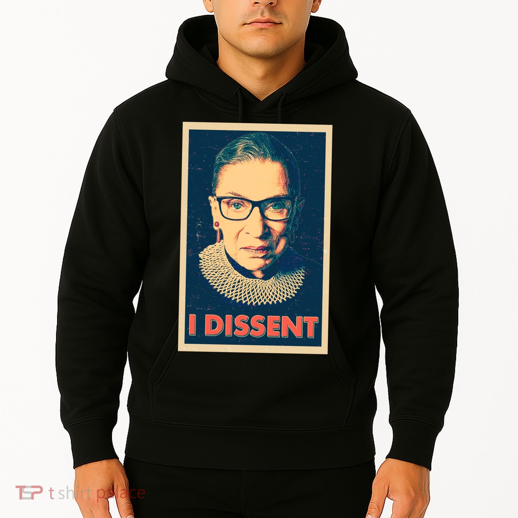 Retro Poster Ruth Bader Ginsburg I Dissent RBG Hoodie