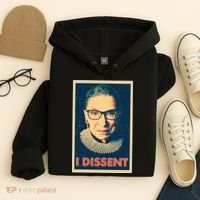 Retro Poster Ruth Bader Ginsburg I Dissent RBG Hoodie thumb 4