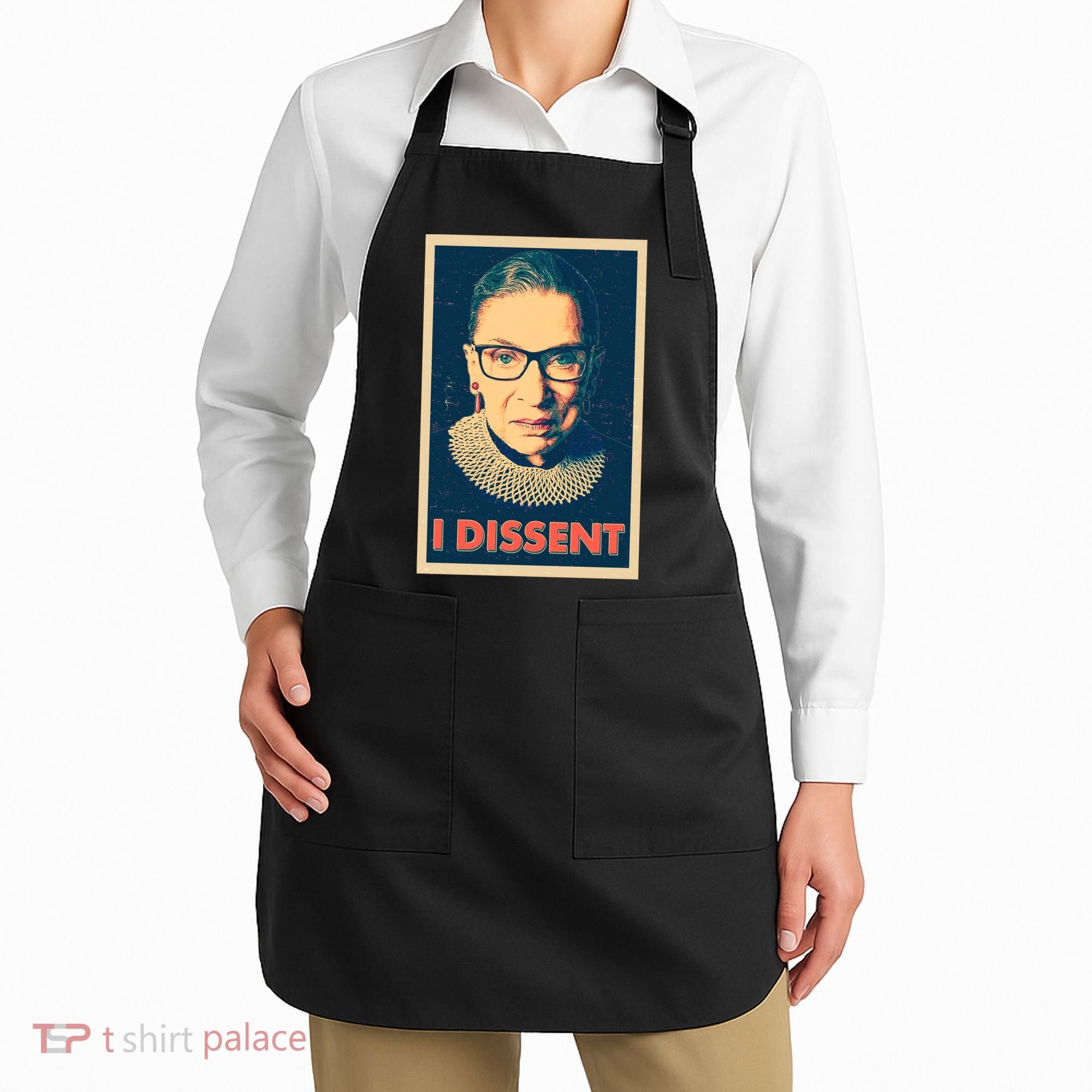 Retro Poster Ruth Bader Ginsburg I Dissent RBG Apron